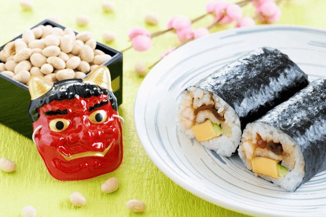 節分,豆まき,恵方巻